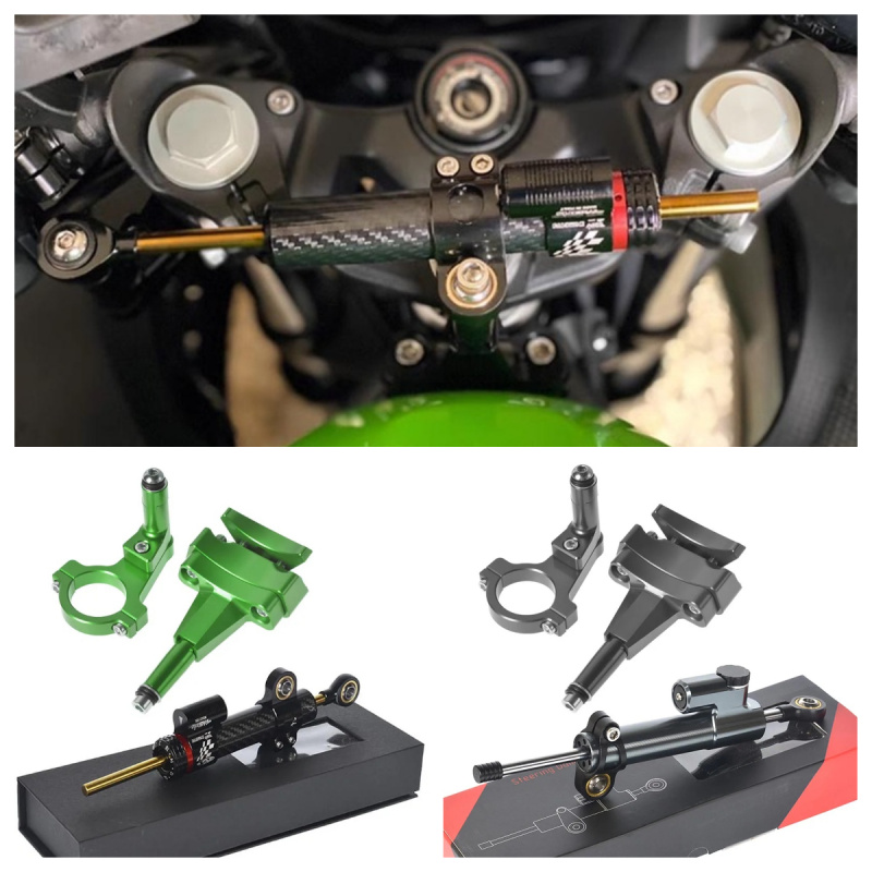 For Kawasaki 500 2024 - Motorc - đánh giá và giá Steering Damper Stabilizer Kit Cnc