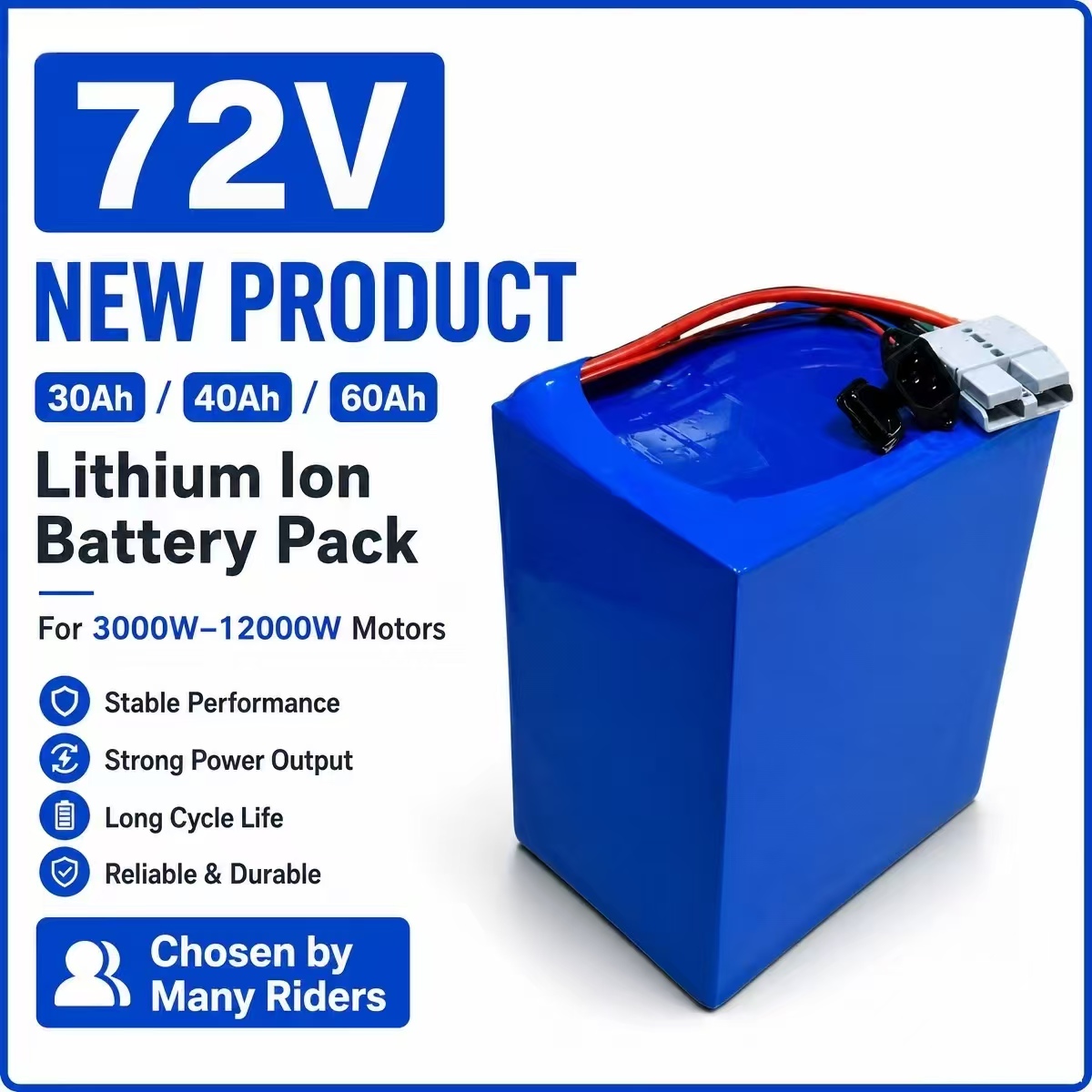 72V 30Ah 40AH 60Ah lithium ion - đánh giá và giá 72V 30Ah Lifepo4 Battery Pack
