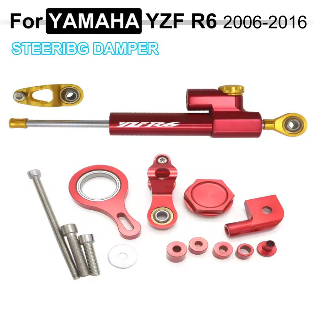 For YAMAHA YZF R1 2002-2017 R6 - đánh giá và giá Steering Damper Stabilizer Kit Cnc