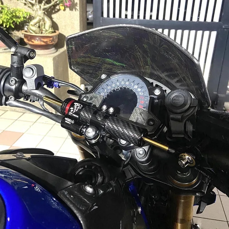 Fiber Carbon Steering Damper S - đánh giá và giá Steering Damper Stabilizer Kit Cnc