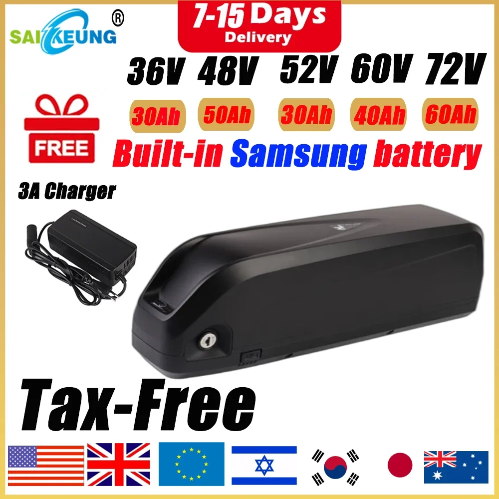 Hailong Polly 48V 52V 60V 36V  - đánh giá và giá 60V 30Ah 21700 Battery Pack
